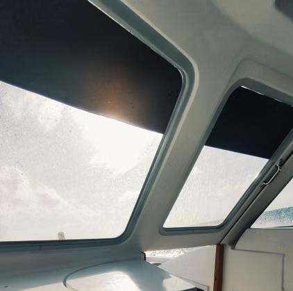 Yacht window cleaning